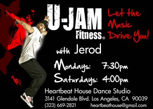 U-Jam Fitness with Jerod is at Heartbeat House Dance Studio EVERY MONDAY at 7:30PM and EVERY SATURDAY at 4:00PM