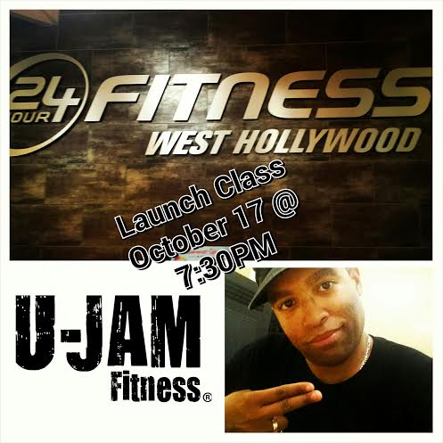 Join Jerod Williams as he debuts U-Jam Fitness at 24 Hour Fitness in West Hollywood, CA on Friday starting October 17th at 7:30PM.  Why wait in line at the club on the strip when you can GET IT IN on the Group X Dance Floor!  